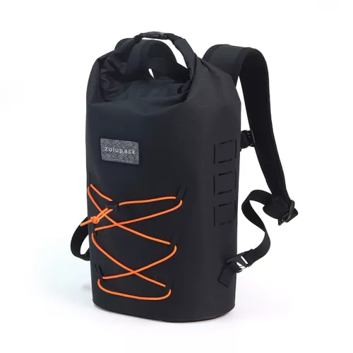 Rucsac impermeabil Zulupack® Indy 12L Cordura® – IP67 Negru pentru drumeții și utilizare urbană