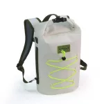 Rucsac impermeabil Zulupack® Indy 12L Cordura® – IP67 Alb pentru drumeții și utilizare urbană