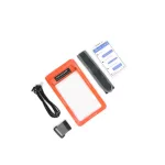 Husă impermeabilă portocalie pentru telefon – Zulupack® Phone Pocket – IP68 până la 3 m