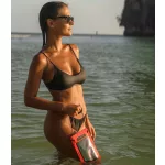 Husă impermeabilă portocalie pentru telefon – Zulupack® Phone Pocket – IP68 până la 3 m