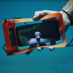 Husă impermeabilă portocalie pentru telefon – Zulupack® Phone Pocket – IP68 până la 3 m