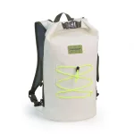 Rucsac impermeabil Zulupack® Indy 20L Cordura® – IP67 alb/verde pentru sporturi nautice, drumeții și utilizare urbană
