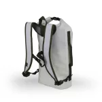Rucsac impermeabil Zulupack® Indy 20L Cordura® – IP67 alb/verde pentru sporturi nautice, drumeții și utilizare urbană