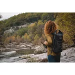 Rucsac negru impermeabil pentru călătorii și aventuri lungi – Zulupack® Indy 40L