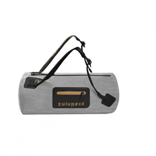 Geantă impermeabilă compactă pentru sport și călătorii – Zulupack® Fit 32L IP66 - gri/camel
