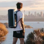 Geantă impermeabilă compactă pentru sport și călătorii – Zulupack® Fit 32L IP66 - gri/camel