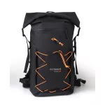 Rucsac impermeabil Zulupack® Triton 25L Cordura® – (IP67), negru – pentru drumeții și sporturi nautice
