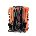 Rucsac impermeabil portocaliu pentru drumeții de mai multe zile și sporturi nautice – Zulupack® Nomad 35L IP67