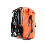 Rucsac impermeabil portocaliu pentru drumeții de mai multe zile și sporturi nautice – Zulupack® Nomad 35L IP67