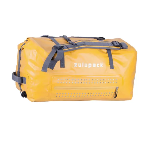 Geantă impermeabilă IP66 pentru sporturi nautice și aventuri outdoor – Zulupack® Borneo 45L galbenă
